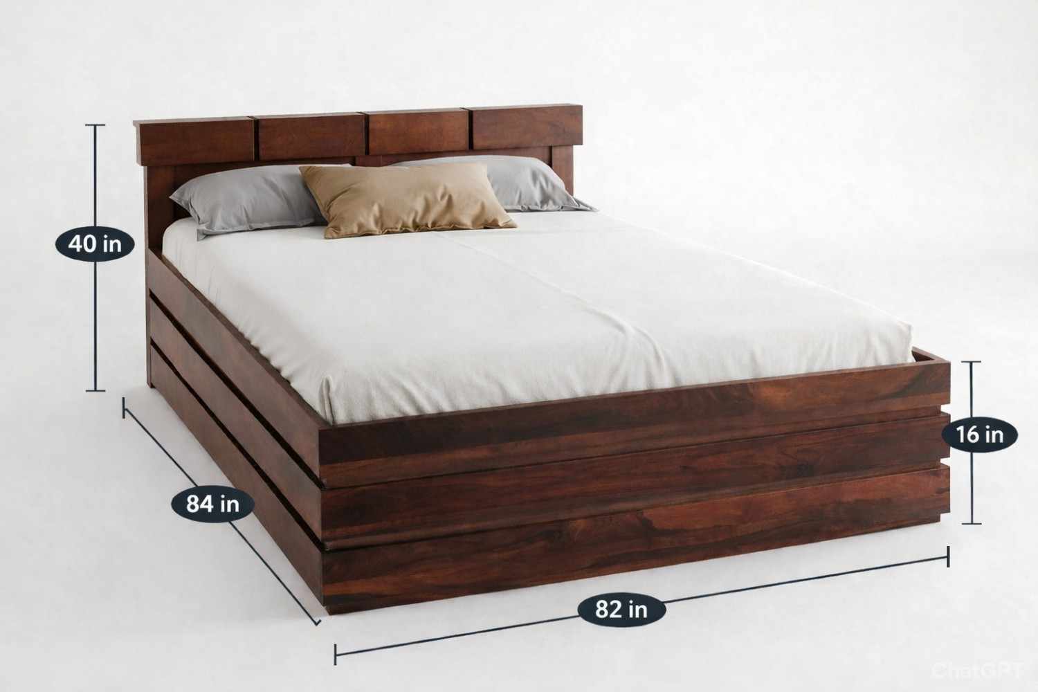 Modern Heritage Prime Collection Wooden King Size Bed