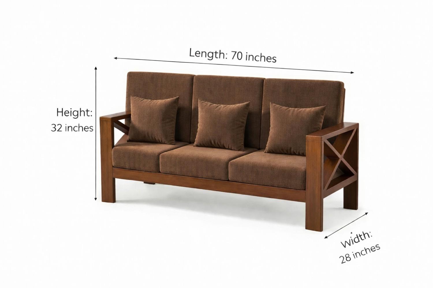 The Emperor’s Crown Signature Sheesham Sofa