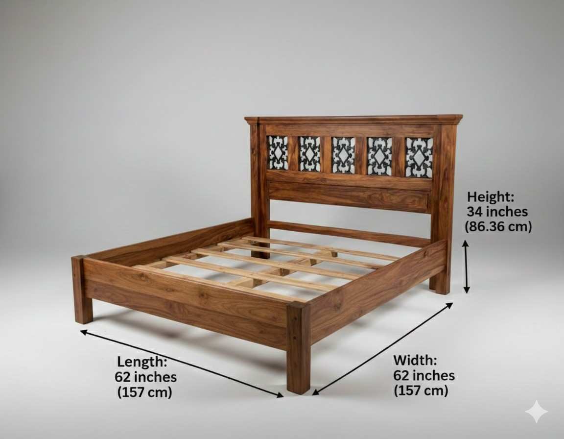 Royal Crest Grand Designer Solid Sheesham Bed