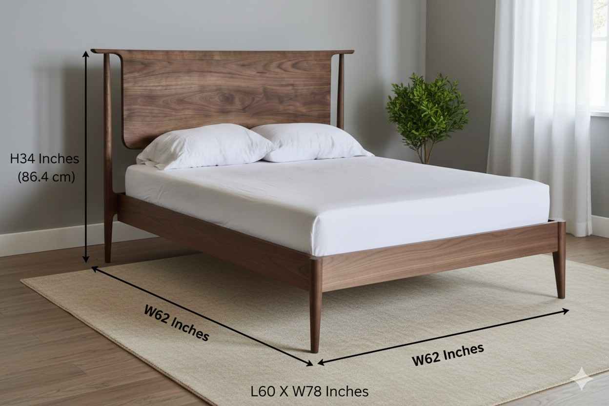 Premium Solid Sheesham Luxury Bedroom Bed