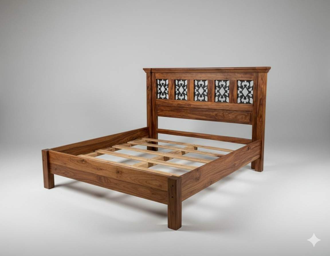 Royal Crest Grand Designer Solid Sheesham Bed
