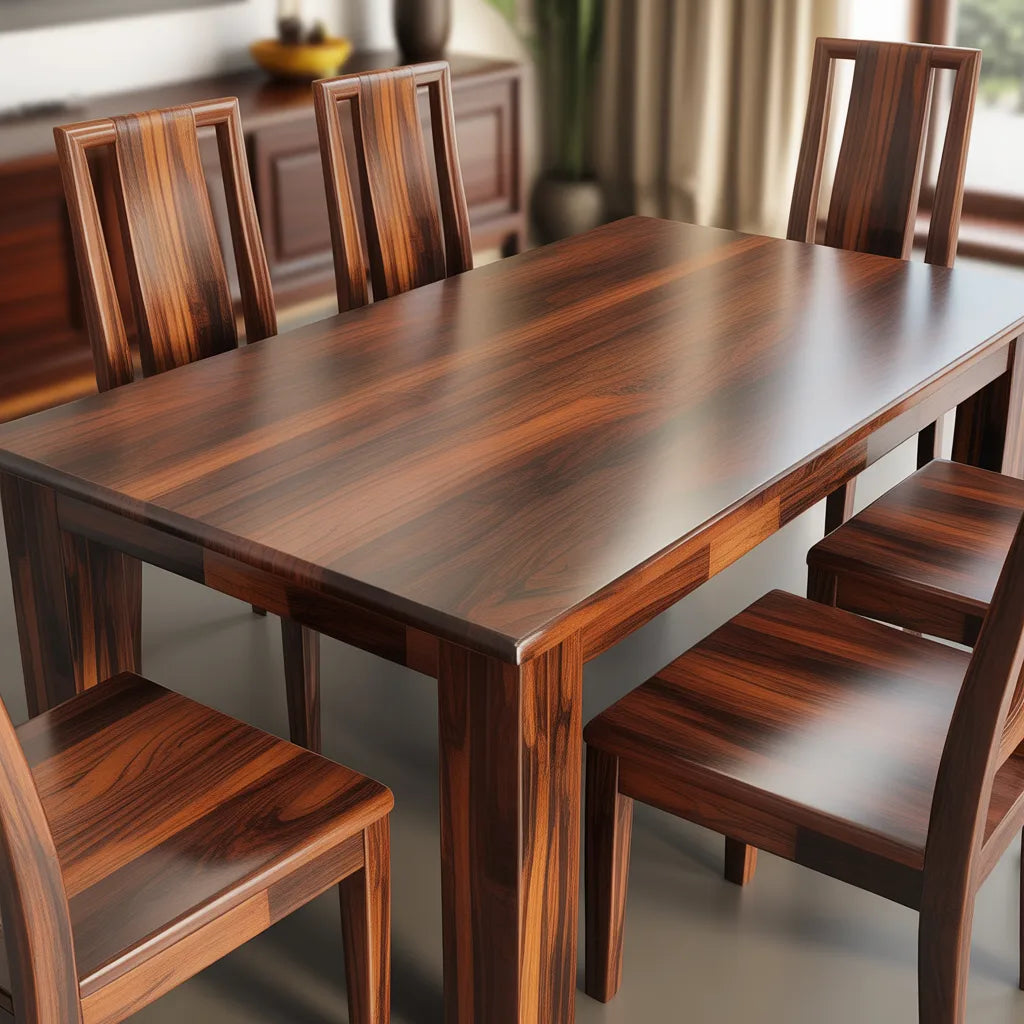 Rajwada Solid Sheesham Wood Royal Dining Table Set