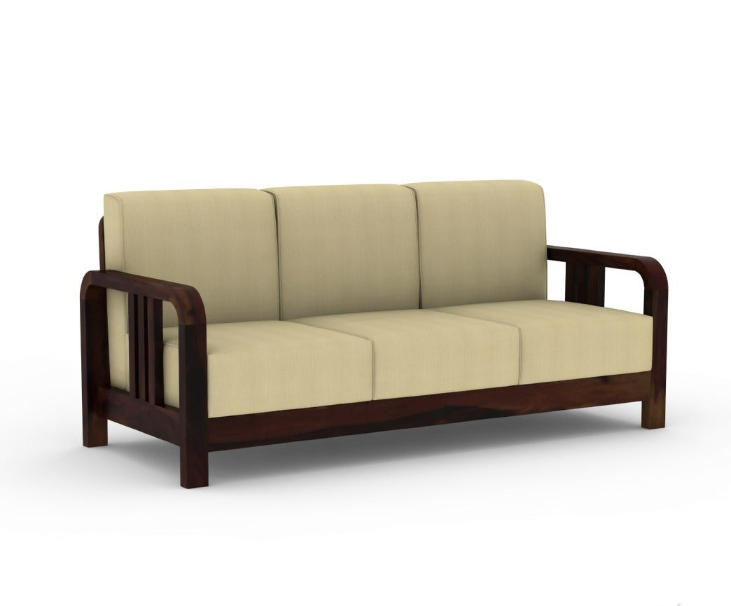 Maharaja Comfort Solid Wood Designer Sofa Set with Cushioned Upholstery