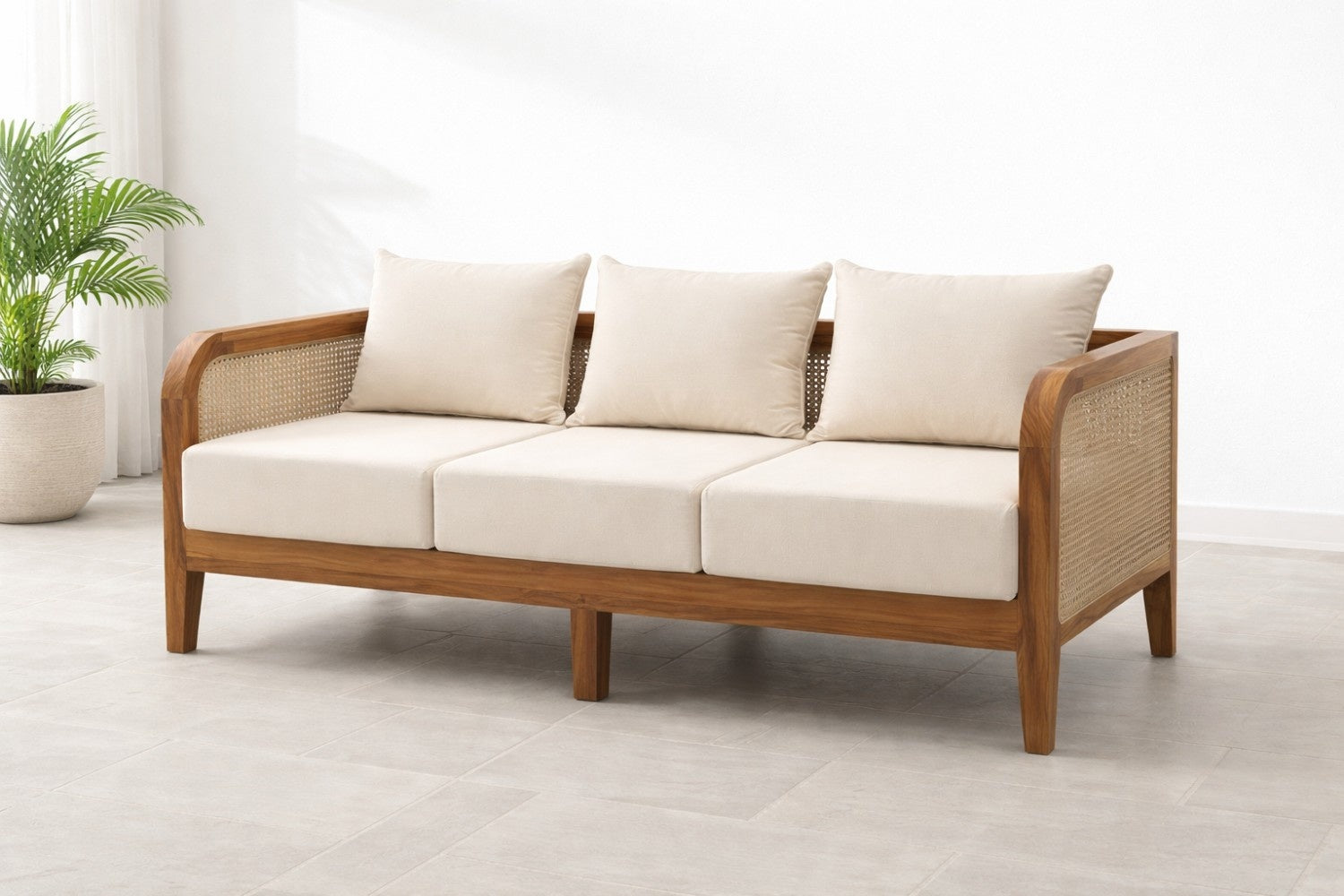 Signature Crown Solid Wood Designer Sofa Set with Premium Cushion Seating