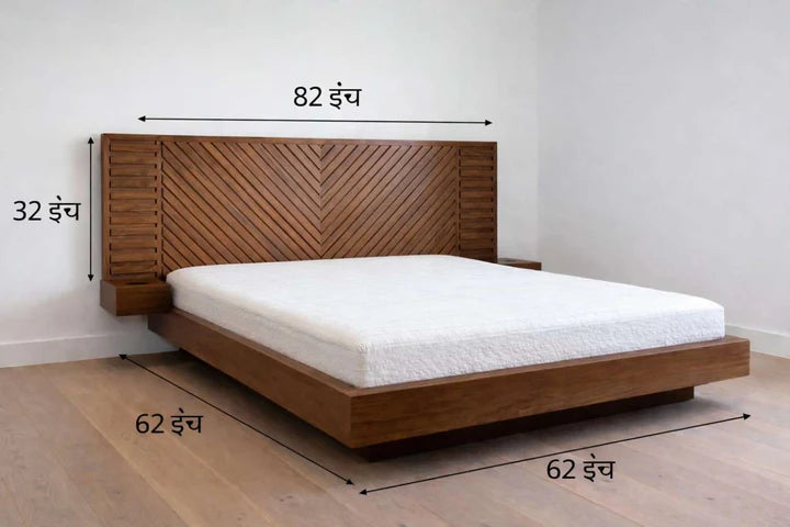 The Opulent Empire Crown Signature Designer Palace Bed With Finish by Sarve Furniture