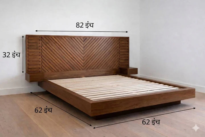 The Opulent Empire Crown Signature Designer Palace Bed With Finish by Sarve Furniture