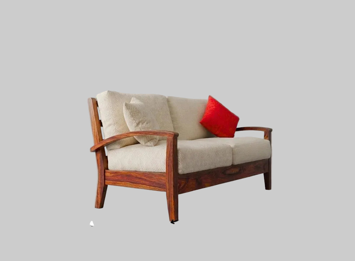 Urban Maharaja Solid Wood Luxury Sofa Set with Designer Armrest Frame