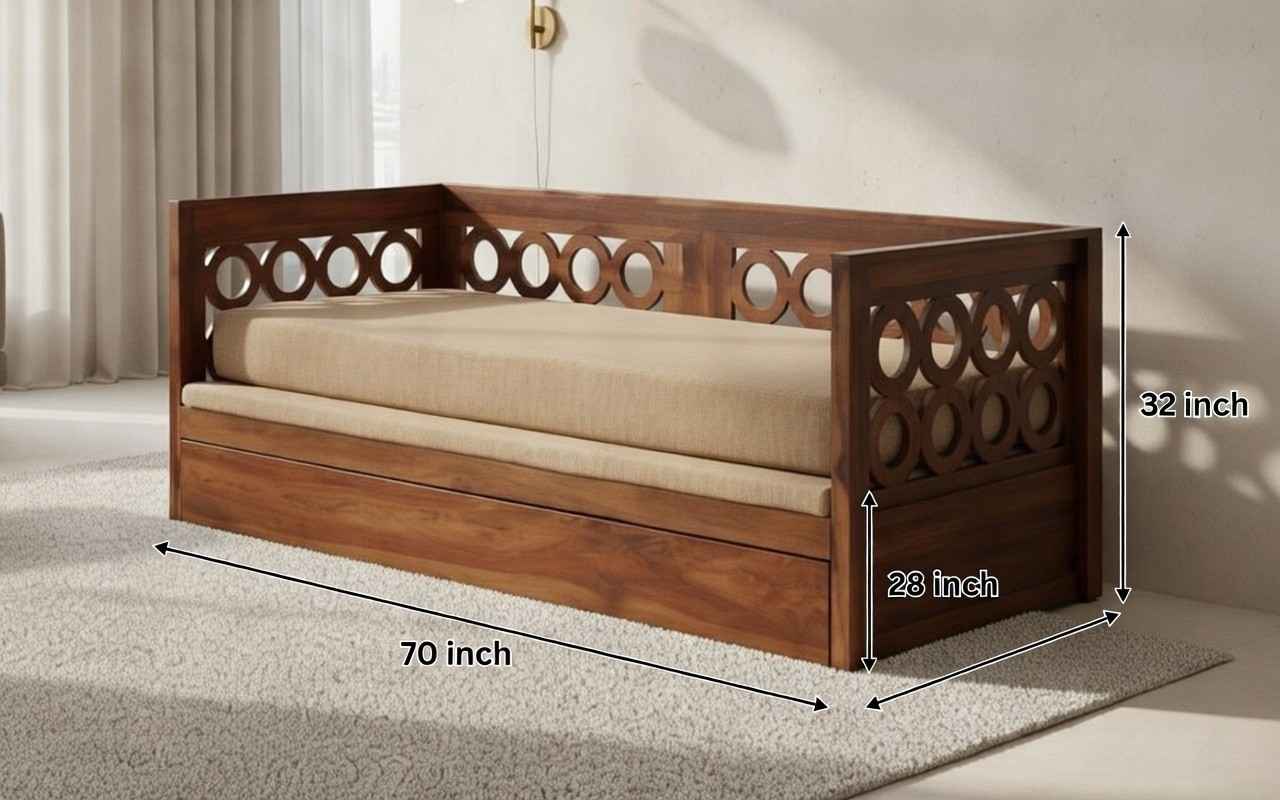 The Maharaja Circle Carved Premium Daybed Sofa