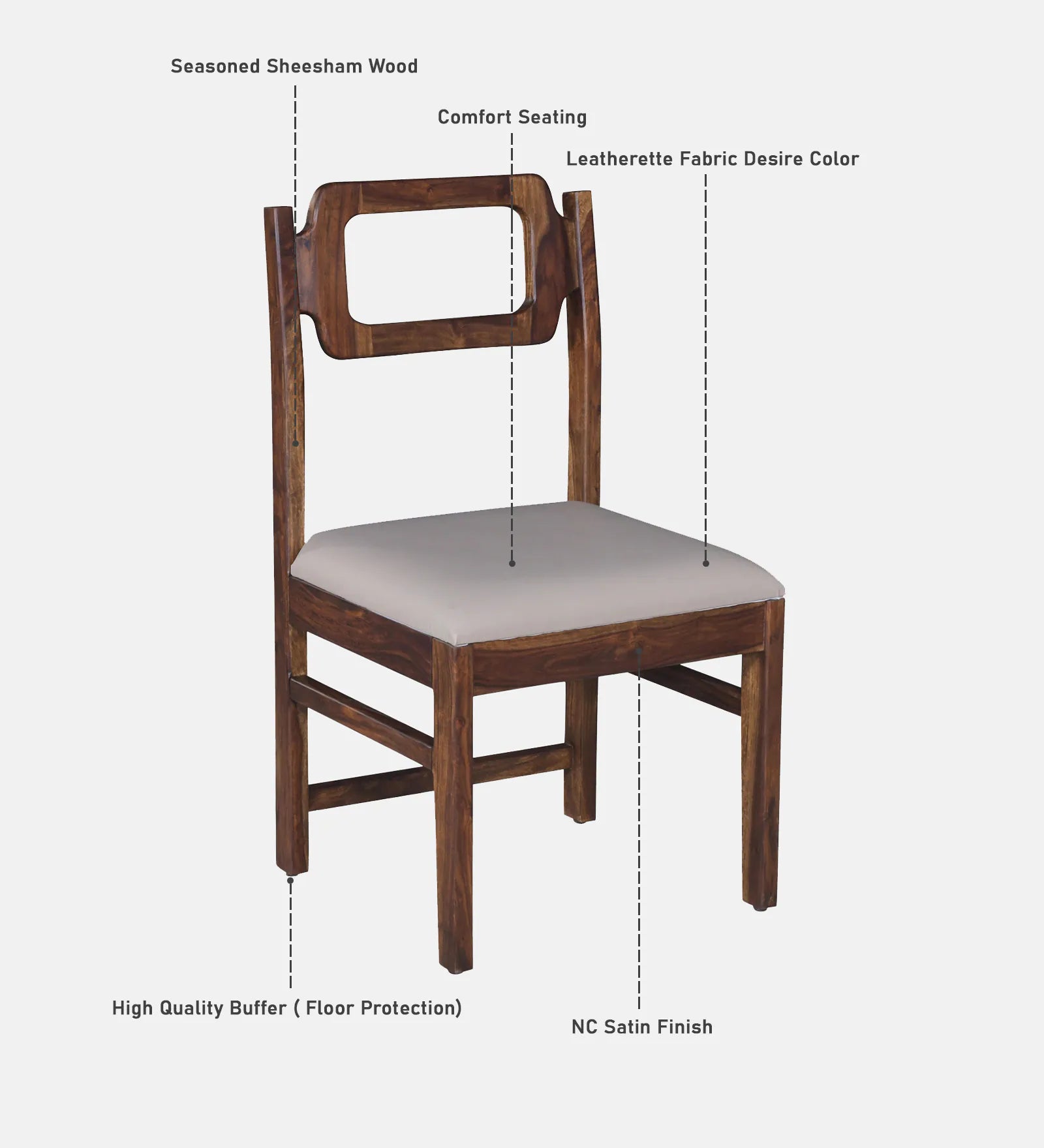 Imperial Aura Handcrafted Sheesham Dining Table Set