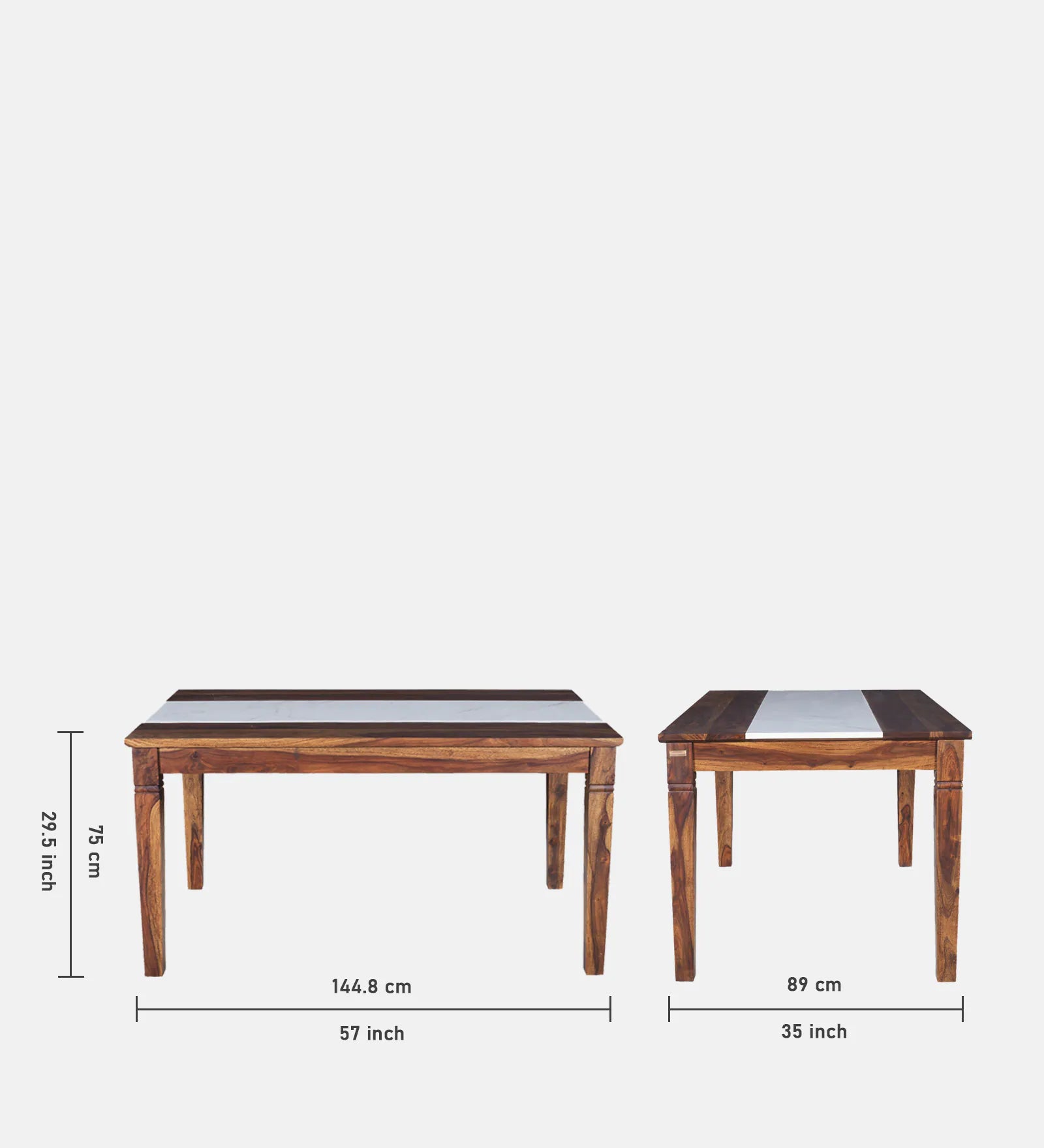Imperial Aura Handcrafted Sheesham Dining Table Set