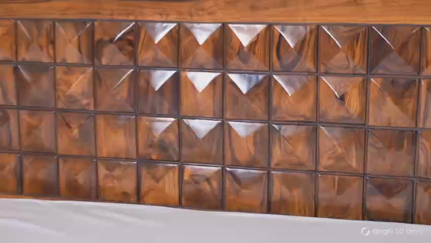 Shahi Palace Solid Wood King Size Bed with Integrated Storage Drawers