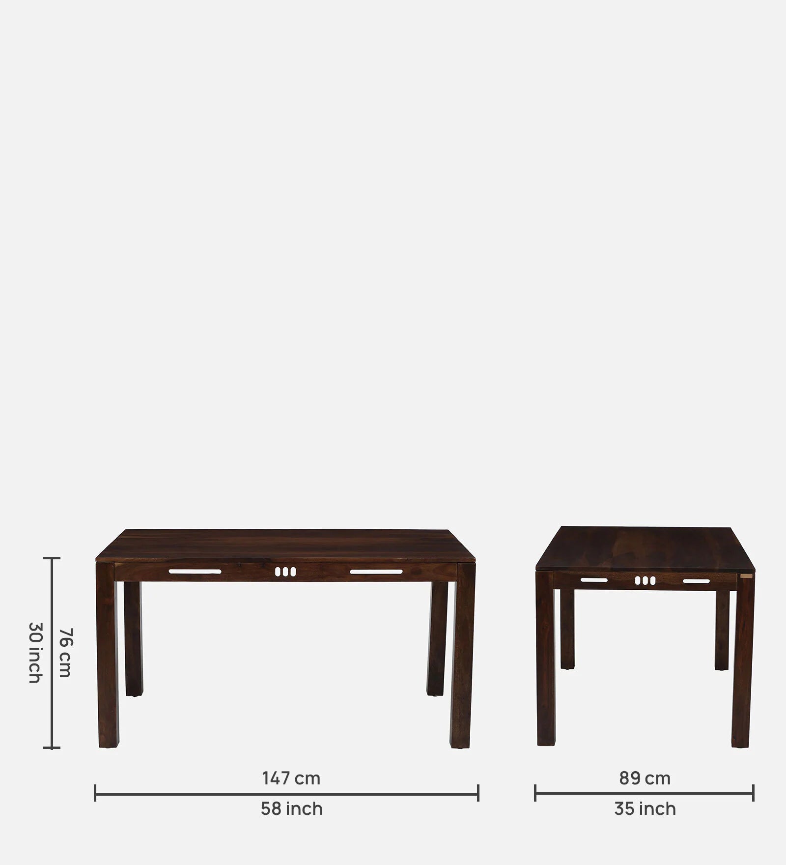 Rajsi Elegance Solid Sheesham 6 Seater Dining Table Se