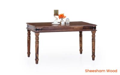 Dining Table Set Contemporary with Minimalist Chairs and Teak Wood Finish Online Furniture - Image 6