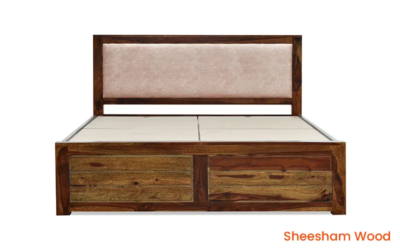 Premium Sheesham Wooden Bed Without Storage By Sarve Furniture - Image 6
