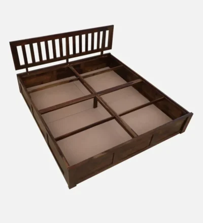 Safari Sheesham Wood Bed Online box Storage By Sarve Furniture - Image 2