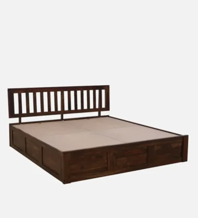 Safari Sheesham Wood Bed Online box Storage By Sarve Furniture - Image 3