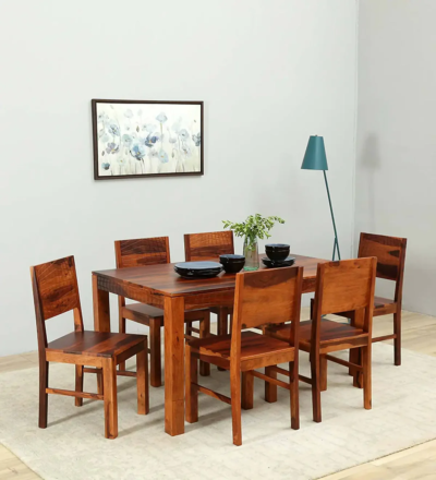 Classic Wooden Dining Home Set with Sleek Finish and Comfortable Chair Design - Image 10