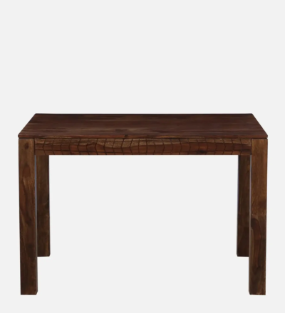 Minimalist Dining Table Wooden Set with Sleek Legs and Soft Cushioned Chairs - Image 2