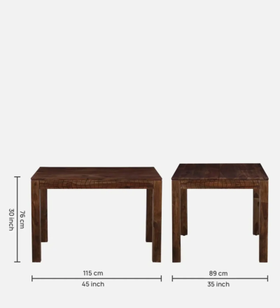 Minimalist Dining Table Wooden Set with Sleek Legs and Soft Cushioned Chairs - Image 8