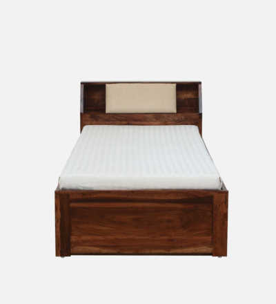 Classic Single Wooden Bed in Sheesham Premium Finish With Trundle - Image 10
