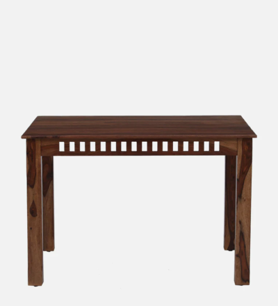Affordable 4 Seater Dining Table with Compact Wooden Frame and Cushions - Image 6