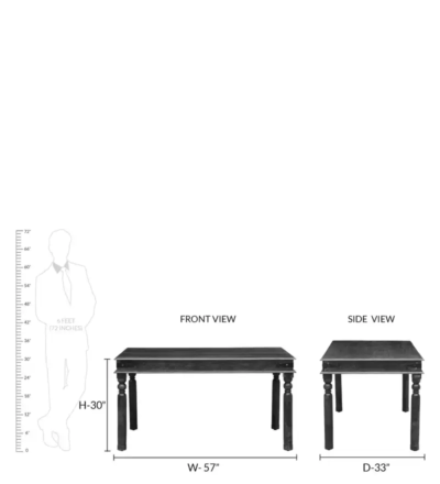 Scandinavian Style Dining Set in Solid Wood with Angled Legs For Kitchen - Image 5