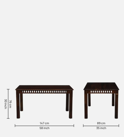 Loyal Wooden Dining Set with Classic Backrest Chair Frames For Kitchen - Image 9