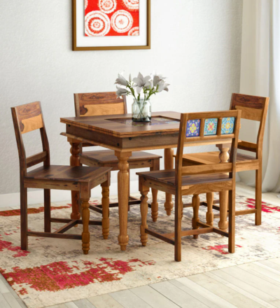 Viramika Sheesham Wood 4 Seater Dining Set By Sarve Furniture