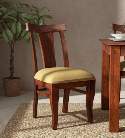 Prithvi solid wood dining chairs set of 2 by Sarve Furniture from top wooden chair shop in the city Set of 2 Prithvi wooden dining chairs handcrafted by Sarve Furniture, known for quality furniture Prithvi dining chairs made of solid wood, ideal for elegant home settings by Sarve Furniture Wooden Prithvi chairs (Set of 2) with classic design, from Sarve Furniture’s top city showroom Premium Prithvi solid wood chairs set of 2 by Sarve Furniture, crafted for comfort and durability