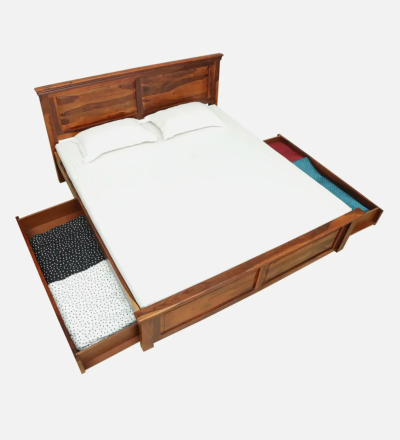 Sanishka Wooden Storage Bed With Drawer By Sarve Furniture - Image 9