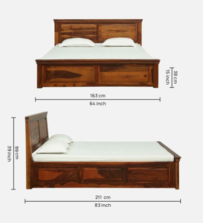 Sleepy Wooden Storage Bed For Bedroom furniture By Sarve Furniture - Image 10