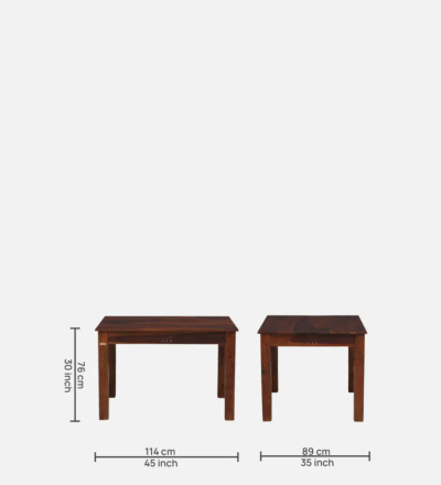 Rbbey Sheesham Wood 4 Seater Dining Set By Sarve Furniture - Image 11
