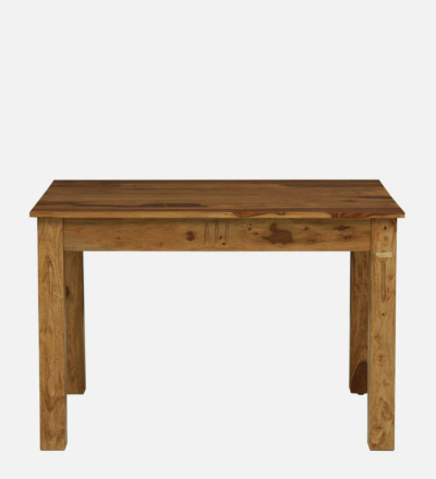 Wooden Frame Dining Table Set with Rustic Chairs and Rectangular Top Design - Image 6