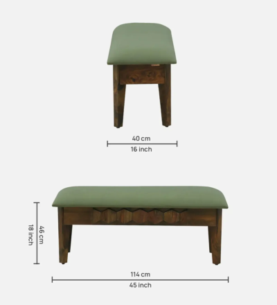 Square Sheesham Dining Set for Studio Living with Wooden Table and Cushion Seats - Image 9
