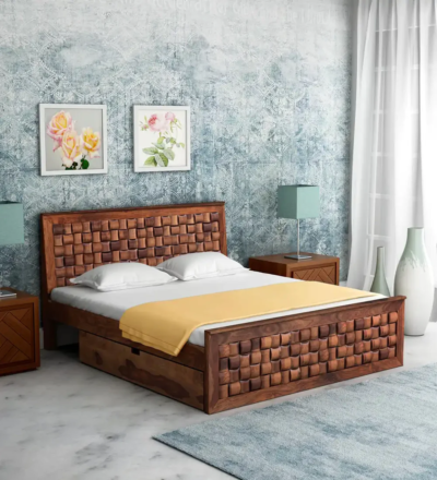 Plushio Wooden Bed Design With Drawer Storage Bed By Sarve Furniture - Image 2