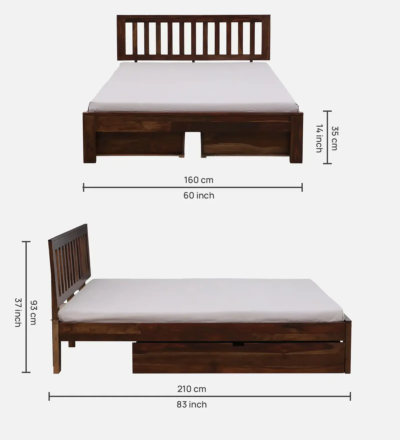 Shawika Sheesham Wood Bed Storage With Drawers By Sarve Furniture - Image 8