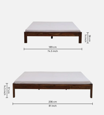 Artistic Wooden Craft Bed Without Storage By Sarve Furniture - Image 7