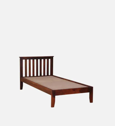 Light Weight Single Bed in Sheesham with Simple Design By Sarve Furniture - Image 3