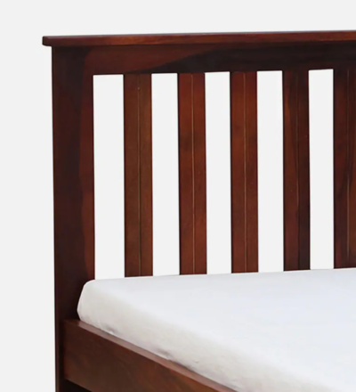 Light Weight Single Bed in Sheesham with Simple Design By Sarve Furniture - Image 8