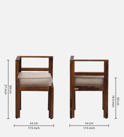 Elegant 4 Chair Dining Table Set with Smooth Polished Wood Finish - Image 11