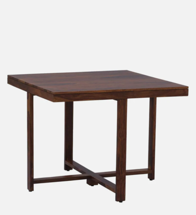 Elegant 4 Chair Dining Table Set with Smooth Polished Wood Finish - Image 8