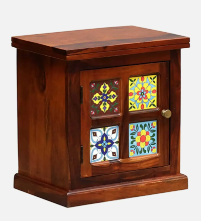 Calmest Bedside Table Sheesham Wood With Drawer By Sarve Furniture - Image 3
