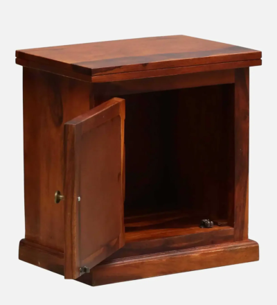 Calmest Bedside Table Sheesham Wood With Drawer By Sarve Furniture - Image 4