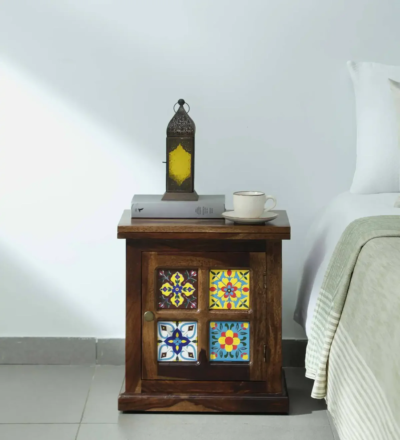 Calmest Bedside Table Sheesham Wood With Drawer By Sarve Furniture - Image 8