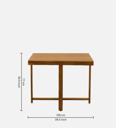 Neutral Finish Dining Set with Carved Table and Four Comfortable Wooden Chairs - Image 13