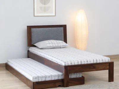 Srevik Sheesham Wood Single Bed With Trundle By Sarve Furniture