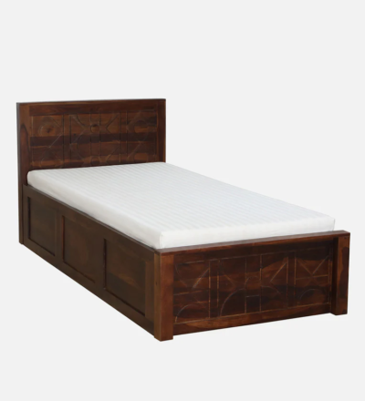 Indian Single Bed in Sheesham for PG and Student Rooms By Sarve Furniture - Image 3