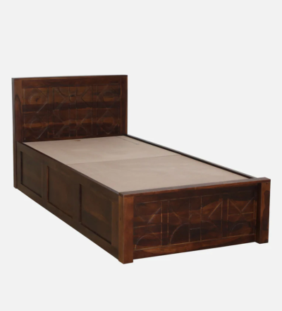 Indian Single Bed in Sheesham for PG and Student Rooms By Sarve Furniture - Image 4