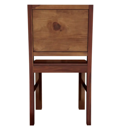 Minimal Wooden Dining Set for Apartments with Elegant Wood Texture and Seating - Image 2
