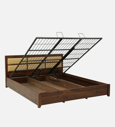 Grain Solid Wood Bed Hydraulic Storage By Sarve Furniture - Image 4